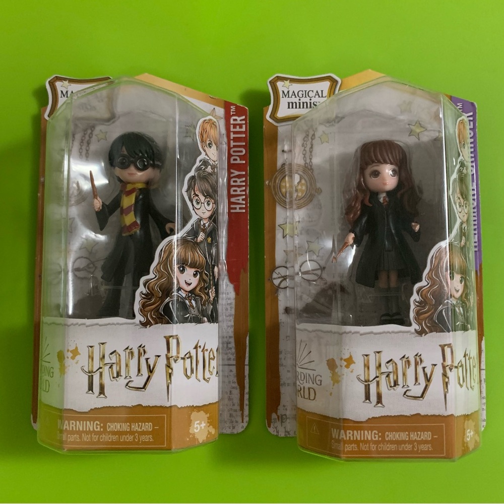 Wizarding World Magical Minis Harry Potter & Hermione Granger Figures Mini Dolls